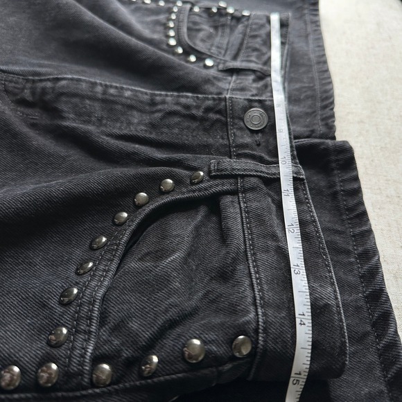 Reformation Cary High Rise Slouchy Wide Leg Jeans Seasonal – Vana Studded 28 - Picture 8 of 10